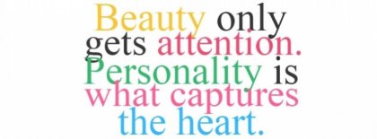 Beauty Only Gets Attention Facebook Covers